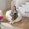 Flash Furniture Duncan Large Natural Faux Sherpa Refillable Bean Bag Chair for Kids and Teens DG-BEAN-LARGE-SHERPA-NAT-GG - alternate 8